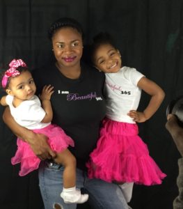 I Am Beautiful 365 creator Candace Edwards and her daughters. Image courtesy of Candace Edwards.