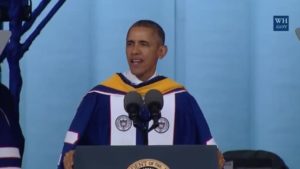 President Obama delivers commencement address to Howard University students on May 7, 2016.