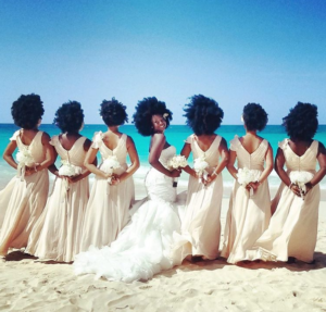 Nakyia Whitty and her bridesmaids on June 11, 2016. Photo courtesy of Instagram.
