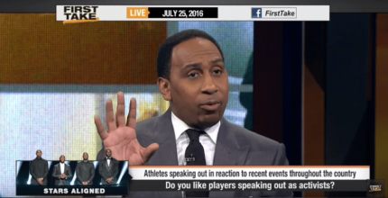 Stephen A. Smith May Have Just Backed the Worst Possible Reason Why Carmelo Anthony Shouldn't Speak Out on Police Violence