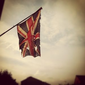 A tattered UK flag (Photo via flickriver)