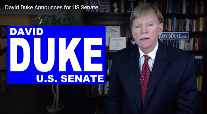 Former Kkk Leader David Duke Launches Run For Us Senate Seat In Louisiana