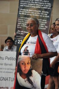 In February, Carol Roe, grandmother of Julieka Dhu, organised a rally outside the parliament in Perth, four months after the government pledged to reduce the number of indigenous people in custody