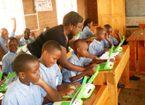 Rwandan children in school (Wikipedia)