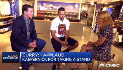 Steph Curry Stands Behind Kaepernick's Protest: 'I Applaud Him'