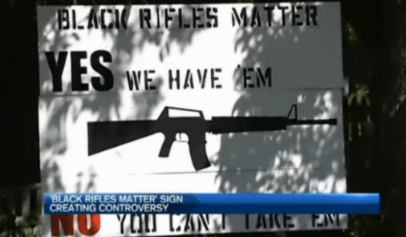 White Maine Homeowner Draws Heavy Criticism After Erecting a 'Black Rifles Matter' Sign