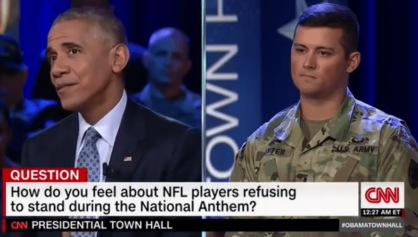 Obama Reminds Solider That Kaepernick Has A Right To Protest Like Anyone Else