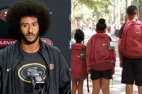 Colin Kaepernick, Radio DJ Nessa Diab Donate Backpacks To Harlem Kids