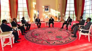 Prime Minister Netanyahu in a meeting with African leaders in Entebbe, Uganda (Photo: Kobi Gideon)