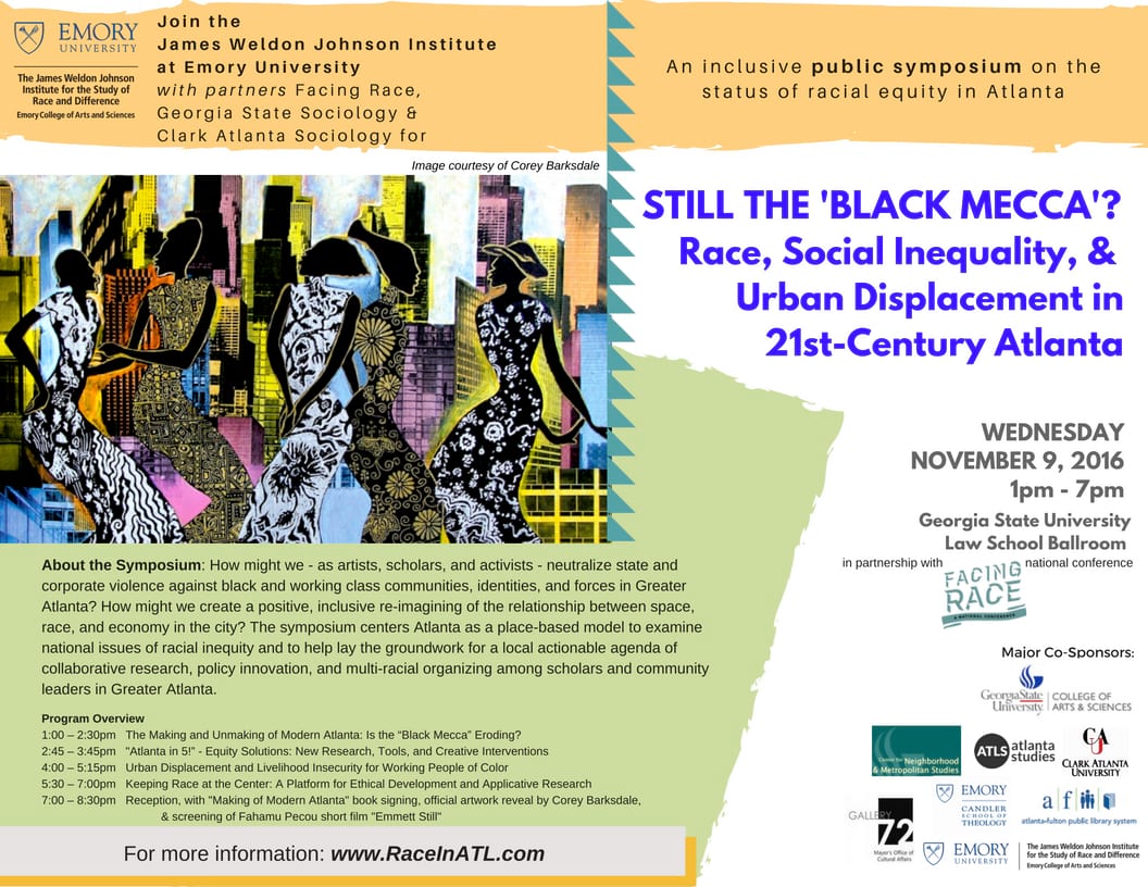 Symposium Discusses City Of Atlanta As Black Mecca Of Racial Equality Urban Growth 3393