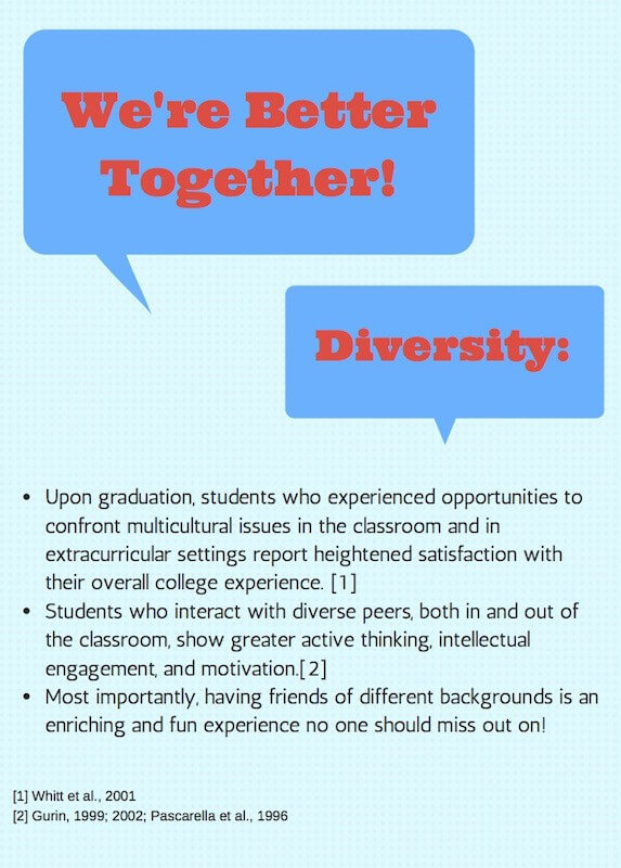 Diversity flyer on SMU's campus (Taylor Souryachak/The Daily Caller)