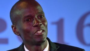 Image copyrightGETTY IMAGES Image caption Jovenel Moise came first in last year's election, which was annulled