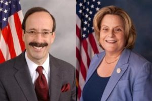 Ranking Member of the House Committee on Foreign Affairs, Rep. Eliot Engel (D-NY) (L), and Rep. Ileana Ros-Lehtinen (R-FL)