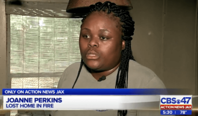 Mother Vows Not to Give Up After Home Burns Down, Is Spray Painted with Racial Slur