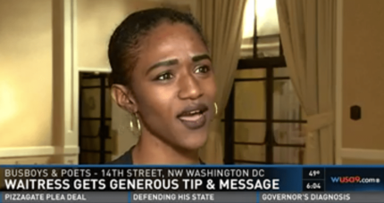 D.C. Waitress Gets $450 Tip from Trump Supporters, Note Urging More Smiles Like Hers to Unify America