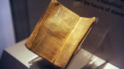 Nat Turner's Bible Donated to National Museum of African-American History and Culture