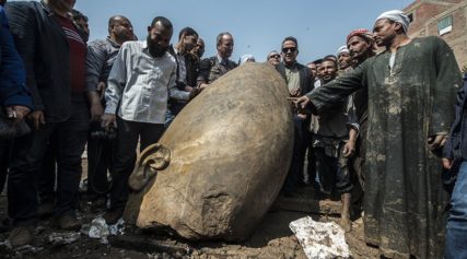 Archaeologists Uncover Ancient Egyptian Statue Believed to be Pharaoh Ramses II