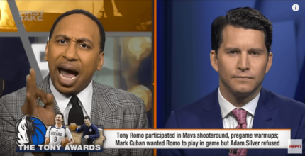 Stephen A. Smith Goes to Battle with Will Cain Over Tony Romo and Race: 'You're Not Black!'
