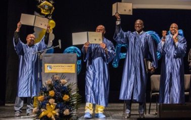 Wrongfully Convicted Central Park Five Receive Honorary High School Diplomas