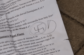 Waitress 'Frustrated' After Patron Hands Her Menu with Swastika On It, Boss Does Nothing