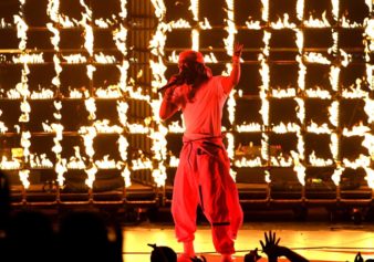 Kendrick Lamar's VMA Performance Goes Up In Flames, Literally