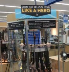 Walmart Apologizes for Back-to-School Sign Over Rifle Display Officials Trying to Determine Who's Responsible