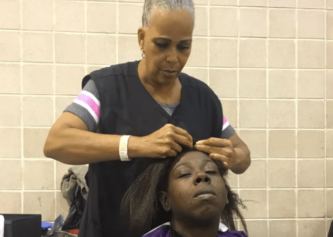 No Water, No Problem: Volunteer Hairstylists Do What They Can to Encourage Hurricane Harvey Victims