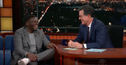 Get Out' Star Pokes Fun At a Visibly Nervous Colbert After Mentioning White People Say 'Weird Stuff'