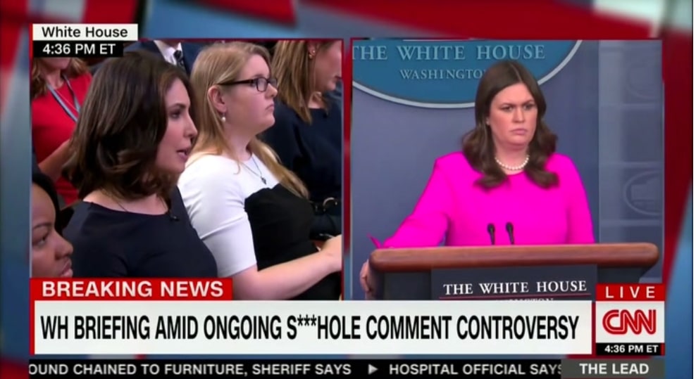 Sarah Sanders Does the Two-Step Around Reporter Grilling Her Over Trump ...