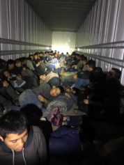 Agents Stop Semitrailer With 76 Immigrants Inside in Texas