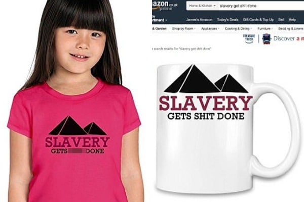 shy Outdoor Interpretive Another One: Amazon Pulls 'Slavery Gets S--- Done' Shirt After Uproar