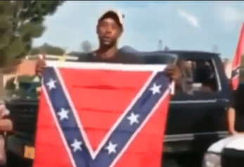 black man confederate flag