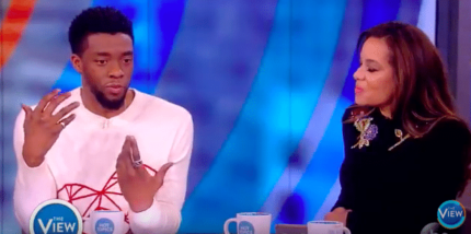 Chadwick Boseman Captivates 'The View' Hosts with His Thoughts on Slavery