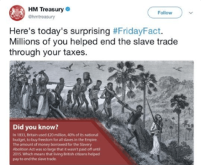 Treasury Slave Tweet