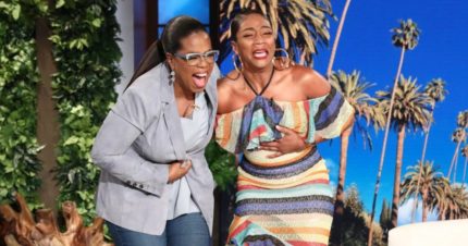 Tiffany Haddish Brought to Tears Meeting Oprah for the First Time