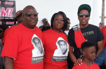 Jay-z and Trayvon Martin parents