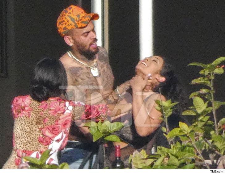 Chris Brown Explains Photo Of Hands Wrapped Around Woman S