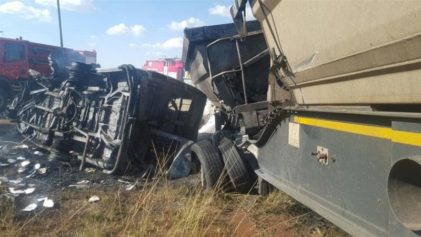20 Children Are Killed When Their Minibus Hits Truck, Bursts Into Flame In South Africa