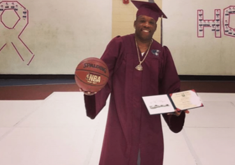 New Edition's' Mike Bivins Returns to Belmont High School and Receives Honorary Diploma