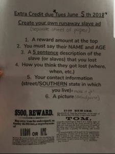 Runaway Slave Ad