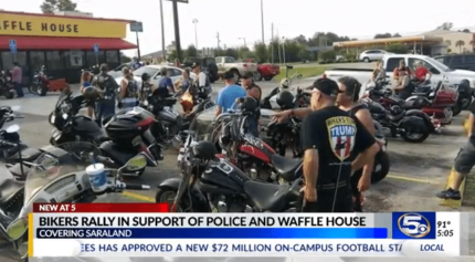 Bikers Rally for Police