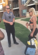 Watch: White Woman's Attempt to Make Officer Arrest 'Threatening' Black Pool Guests Fails Miserably