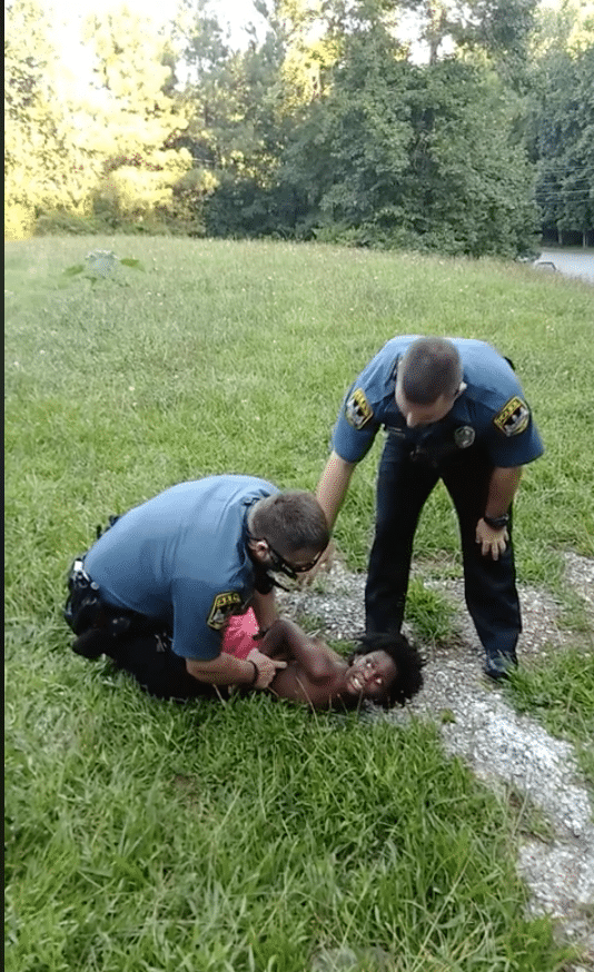 Officers Tackle Child