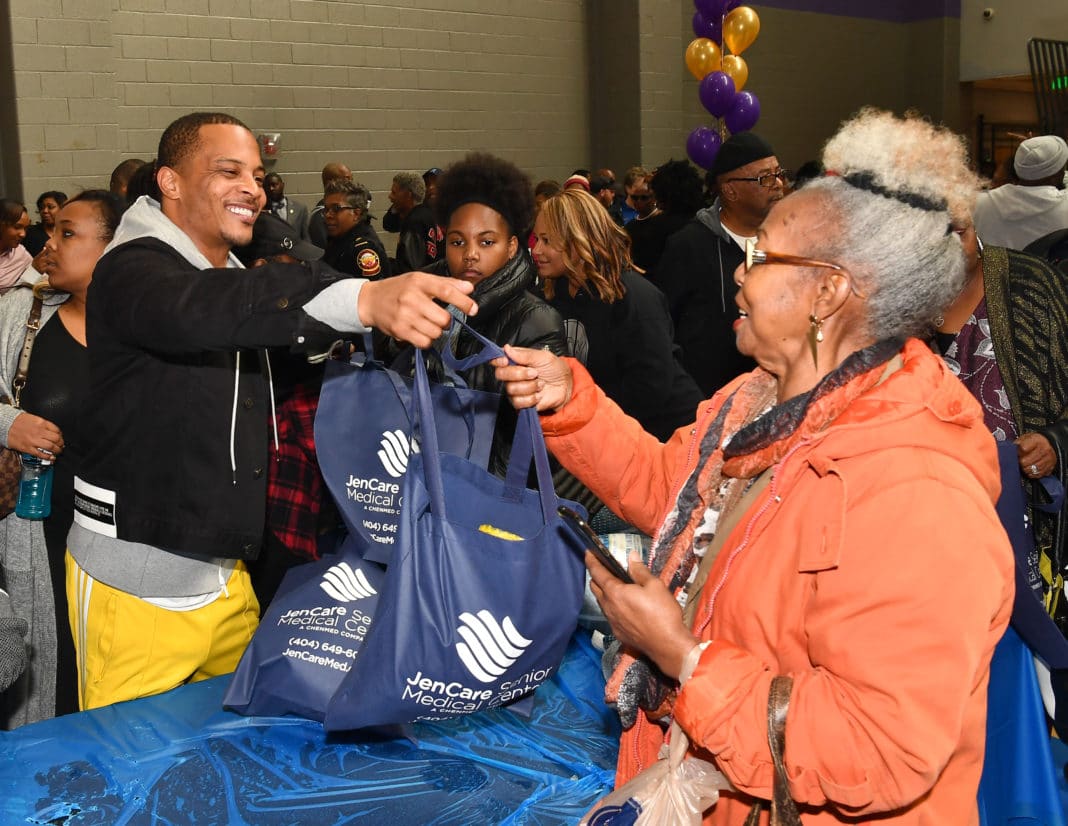 T.I. Helps Ring In the Holiday Cheer with Turkey Giveaway In Atlanta
