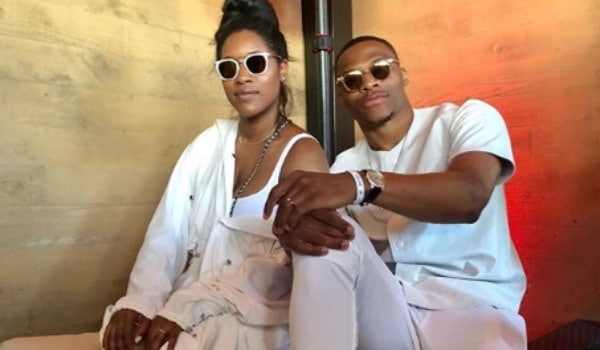 Russell Westbrook and wife Nina Westbrook welcome twin girls