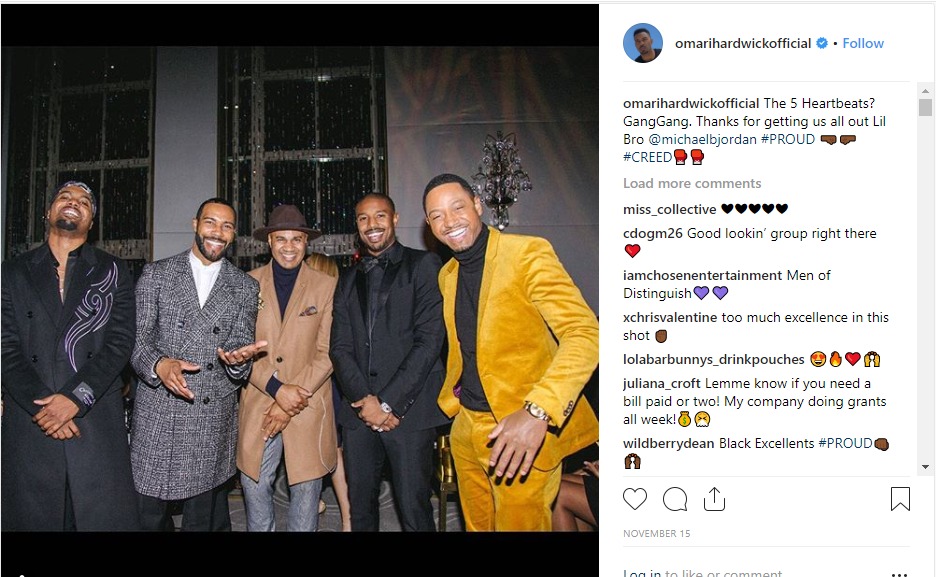 Omari Hardwick and others praised for supporting Michael B. Jordan at Creed II premiere