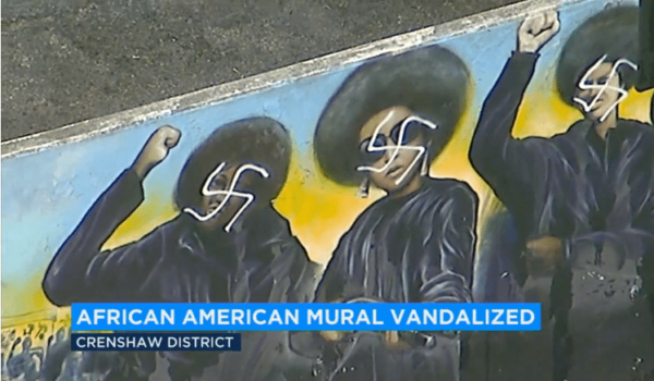 Black Panther Mural Vandalized