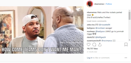 Carmelo Anthony Was Memed After Being Let Go By The Houston Rockets