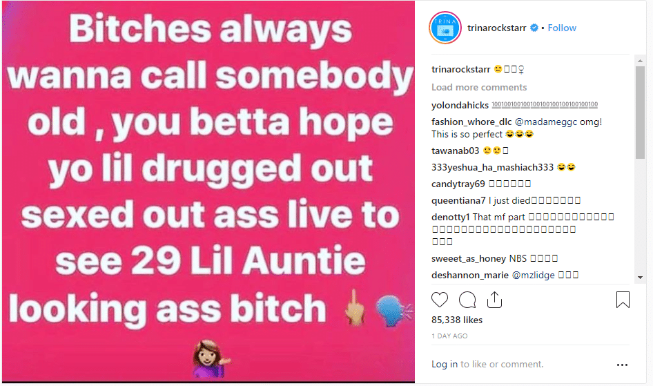 Trina Sent a Message to the People Calling Her Old