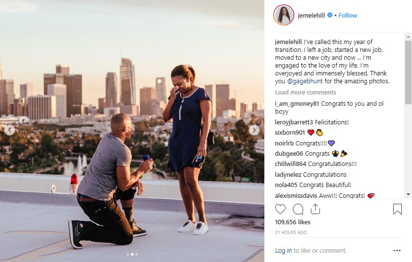 Jemele Hill is now engaged.